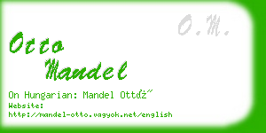 otto mandel business card
